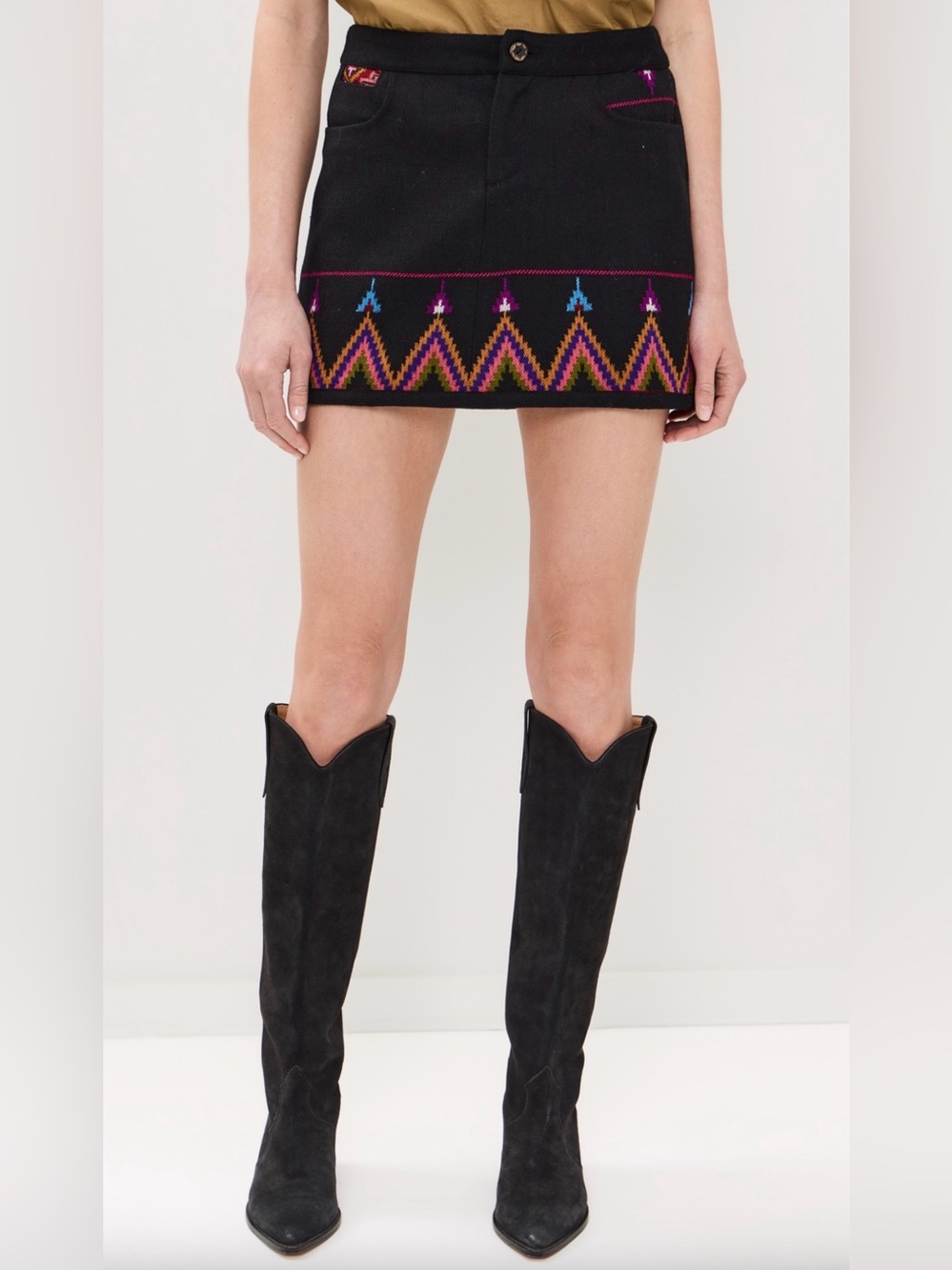Alix of Bohemia Tessa Wildflower Wool Skirt size XS